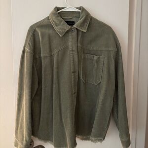 Corduroy green jacket